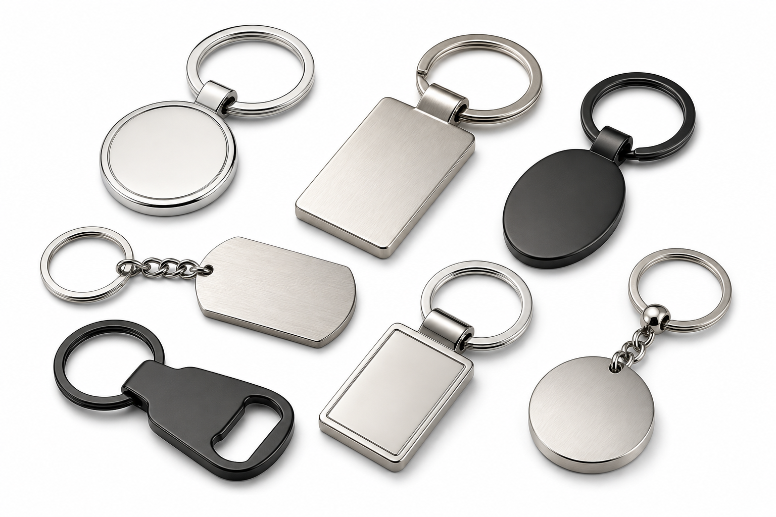 Imagen de muestra del producto de llaveros de metal personalizados