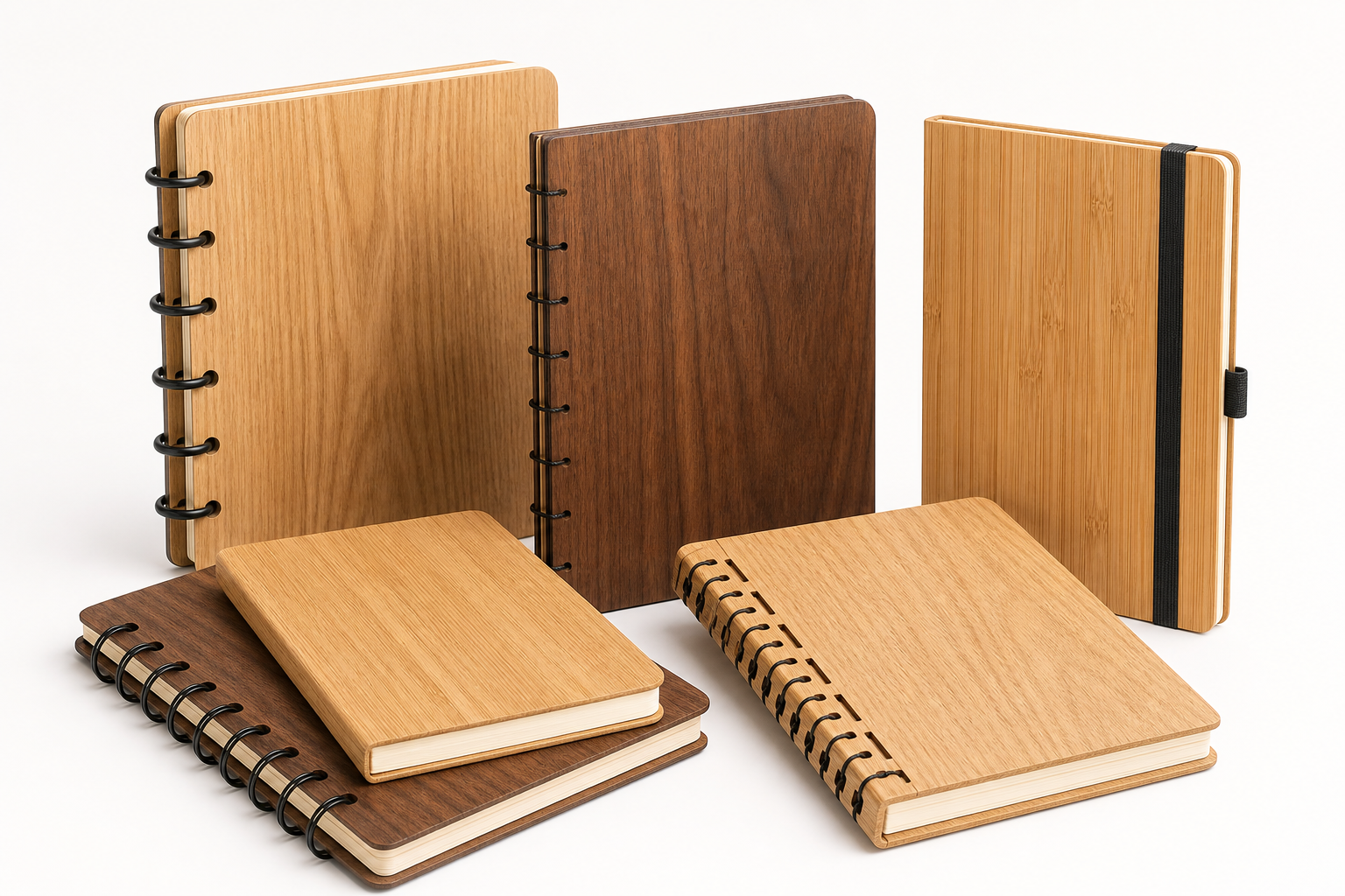Imagen de muestra de producto de libretas personalizadas de madera