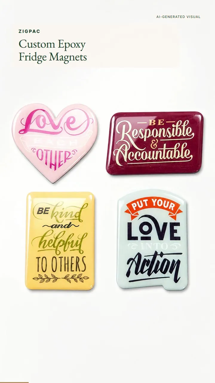 Imanes de nevera personalizados de epoxi para logotipos, fotos y recuerdos: vídeo breve