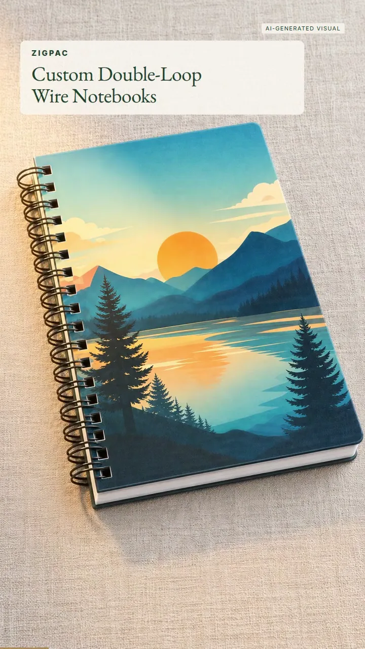 Cuadernos Wire-O personalizados para regalos corporativos, agendas y notas diarias: vídeo breve
