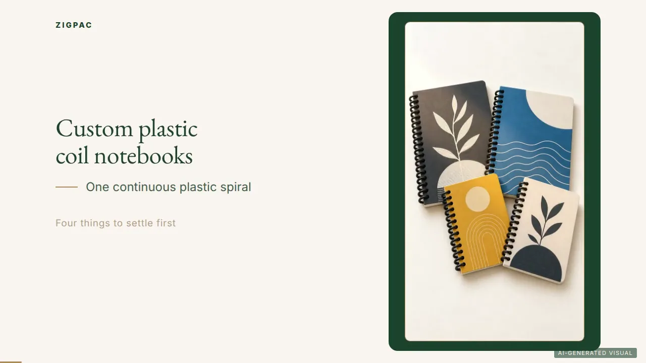 Cuadernos personalizados con encuadernación de espiral plástica: guía en vídeo