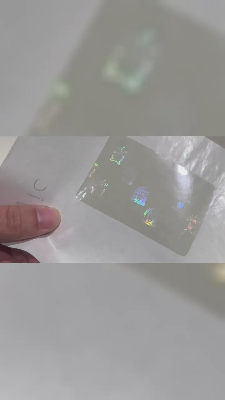 Victoria overlay holográfico transparente para licencia de conducir | VIC película holográfica de seguridad para tarjetas de identificación: vídeo breve